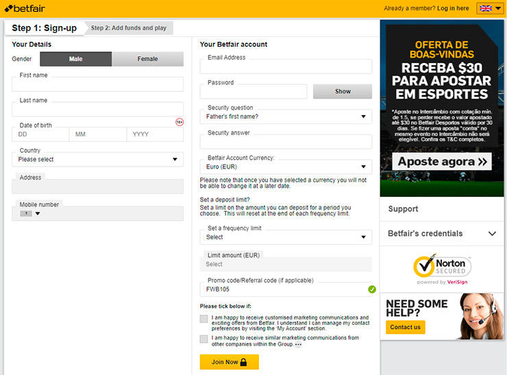 How to Register an Account on Betfair